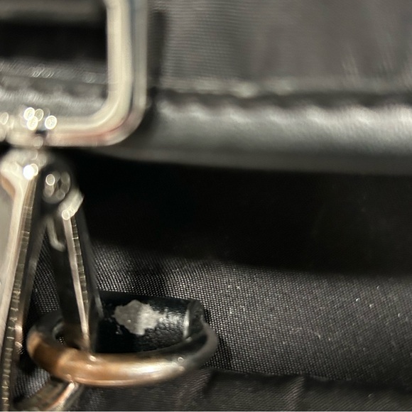 Calvin Klein Women’s black nylon backpack with silver accents, pockets - Picture 12 of 12